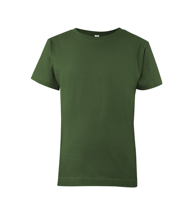Tričko dětské zelené Forest green 100 - výšivka